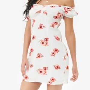 FOREVER 21 off the shoulder mini shift dress